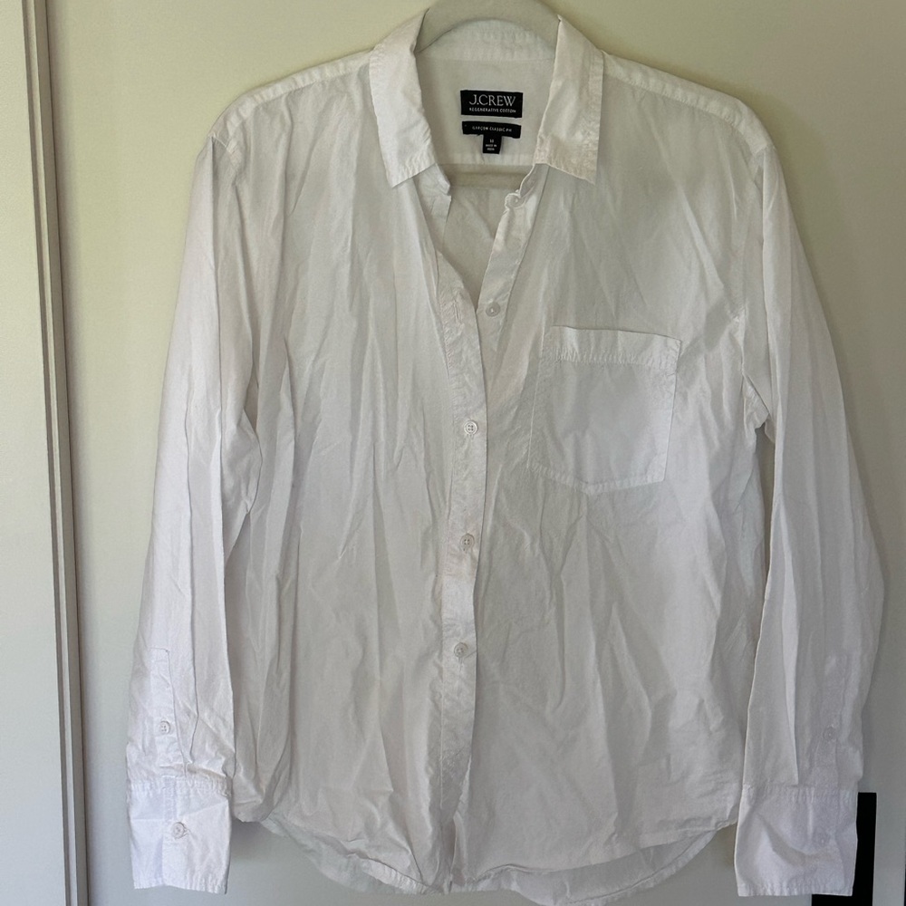J. Crew Women’s Classic White Button Down Shirt